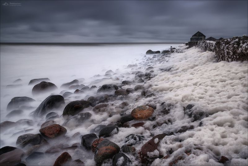 кашкаранцы, кандалакша, белое море, мурманская область, россия, пена, шторм Пенная вечеринка.. фото превью