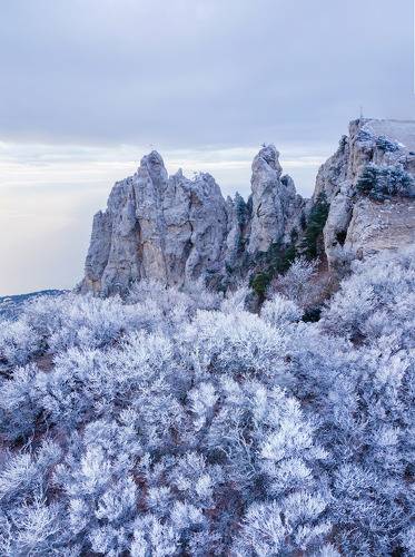 Первый снег на Ай-Петри