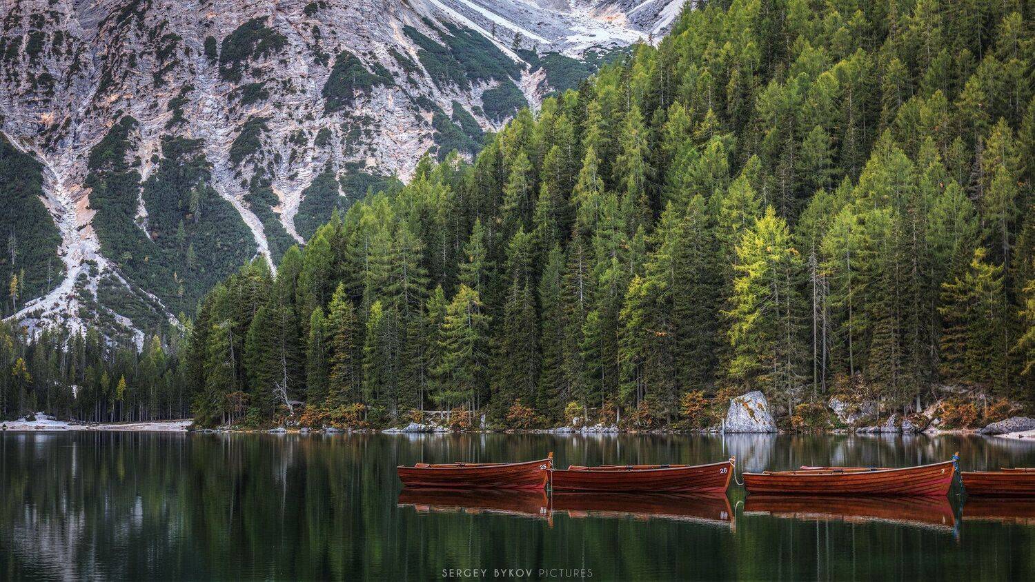 braies, panorama, dolomiti, dolomites, photography, mood, blue, silence, rocks, peaks, cluouds, glacier, alps, nature, beautiful, stunning, landscape,, Сергей Быков