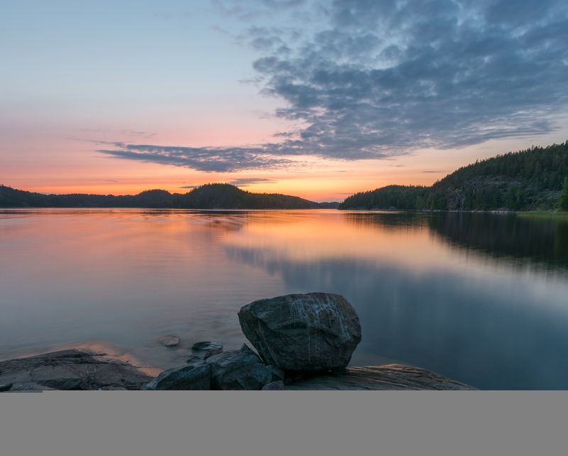 Летний закат фото превью