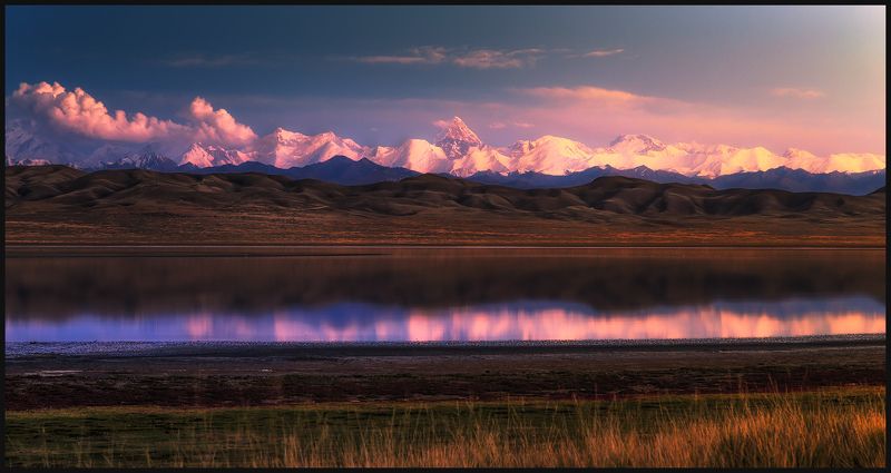 Горы, Казахстан, Тузколь, Хан-тенгри 汗腾格里峰 фото превью