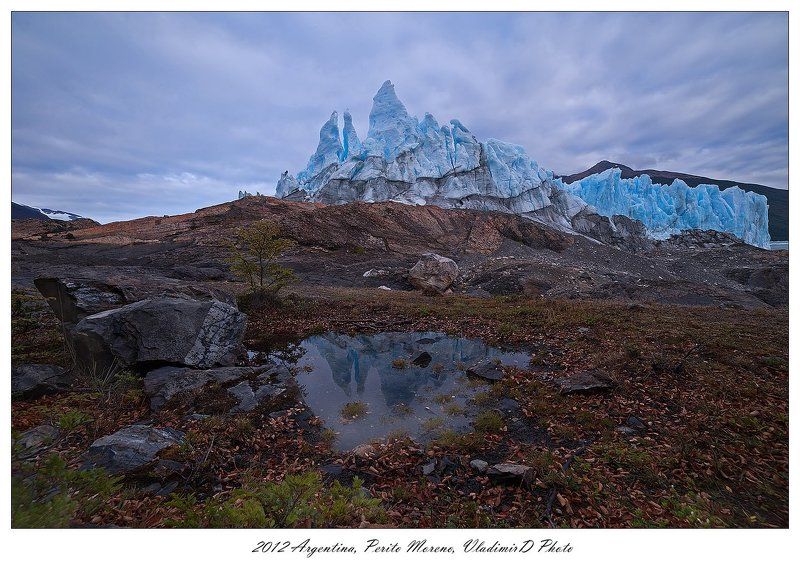 Ледник, Перито морено Хмурое утро фото превью