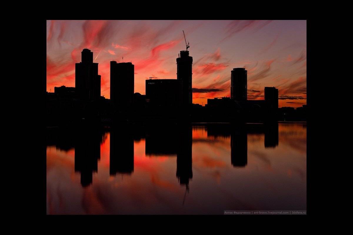 City, Ekaterinburg, Skyscraper, Sunset, Anton Fedorchenko