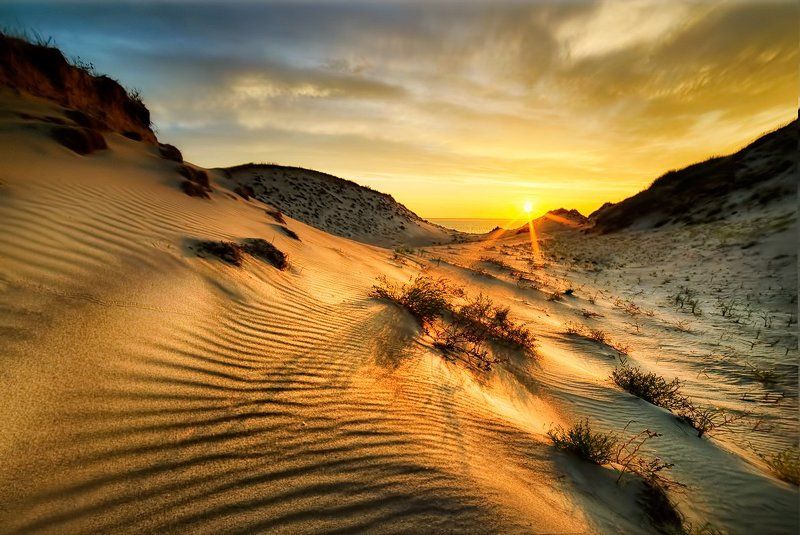 утренний закат фото превью