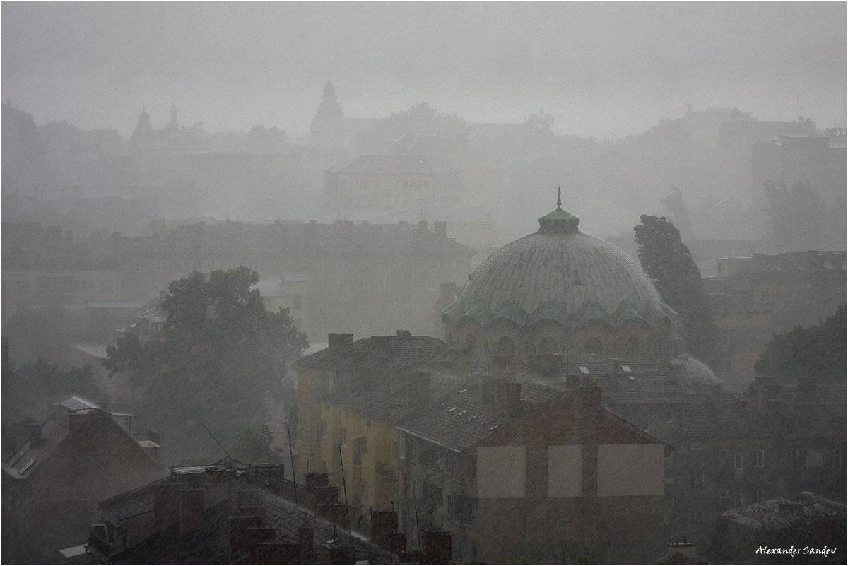 Rain, Sofia, Storm, Summer, Александър Сандев