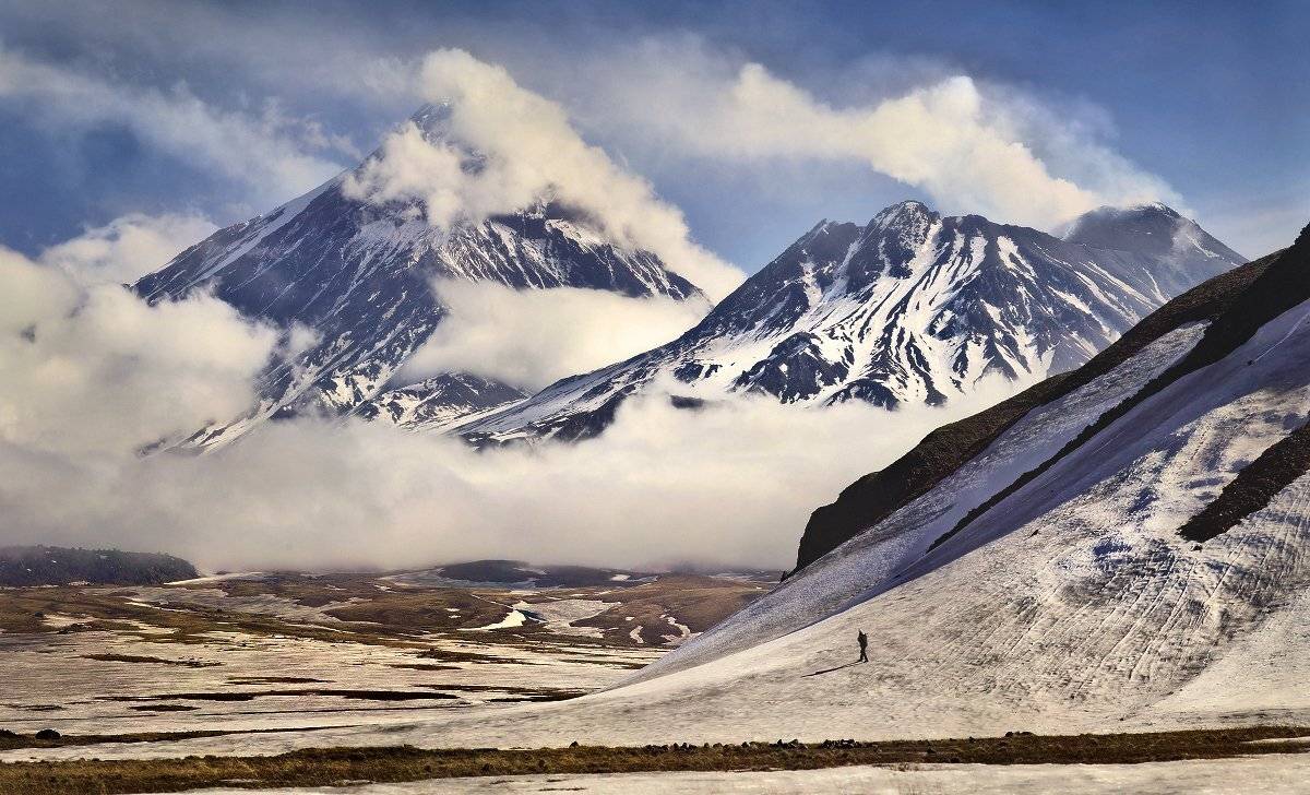 камчатка, вулкан, ключевской, камень,, Сергей Макурин