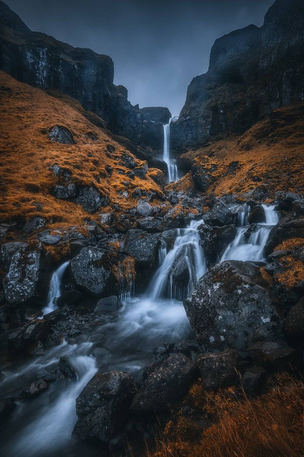 iceland, waterfall, long, exposure, mood, landscape , Roberto Pavic