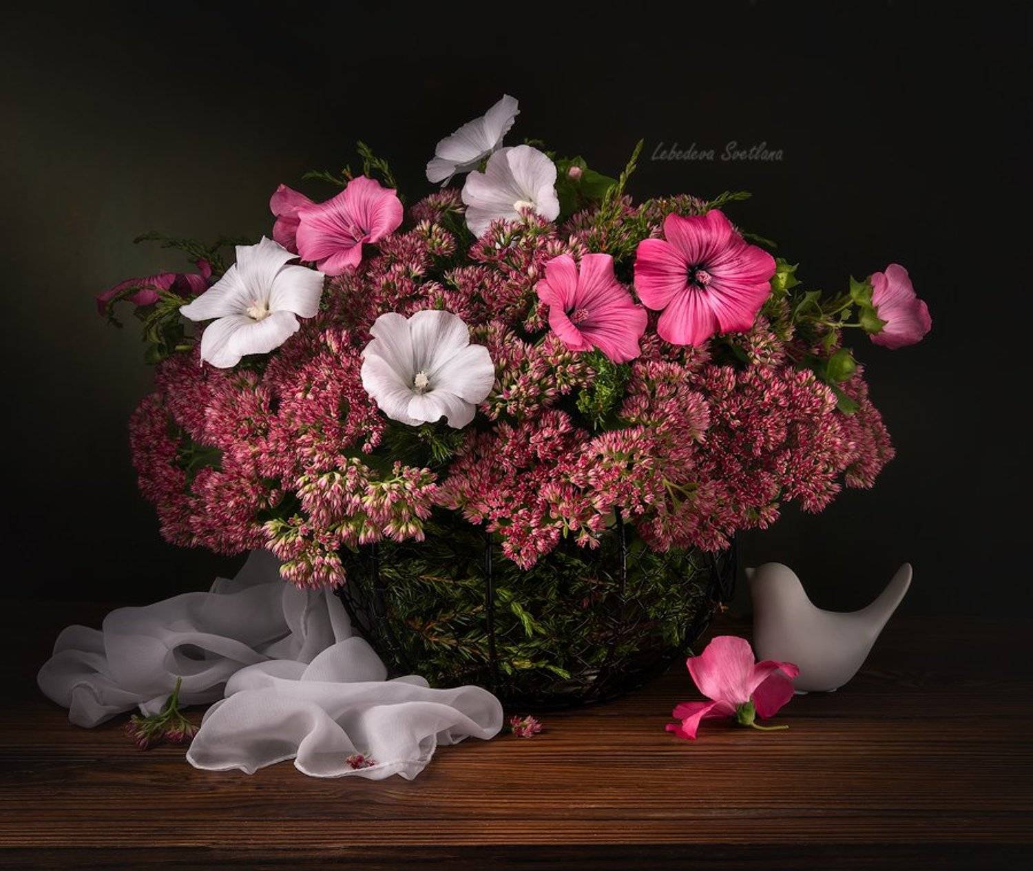 цветы,букет,мальва, Светлана Л.