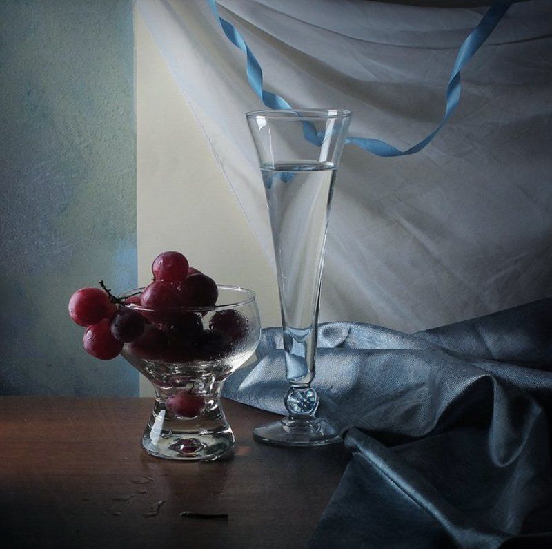 Натюрморт бокал виноград * * * фото превью