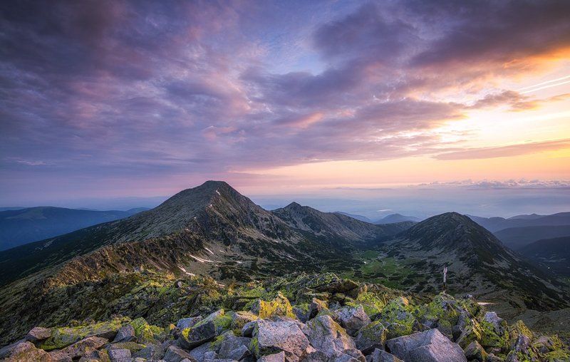 landscape, mountain, nature Warming light фото превью