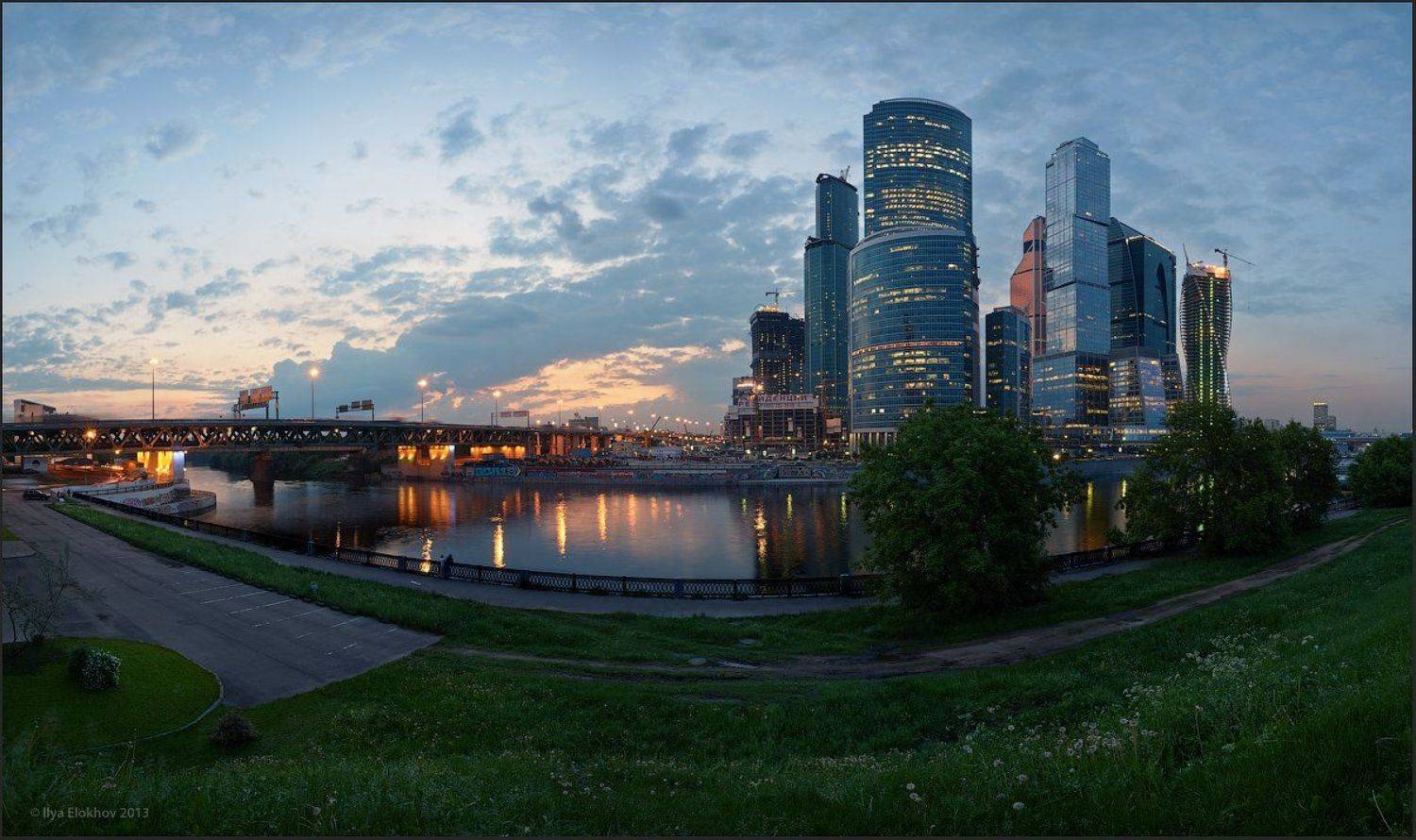 Архитектура, Вечерняя москва, Москва, Москва-сити, Елохов Илья