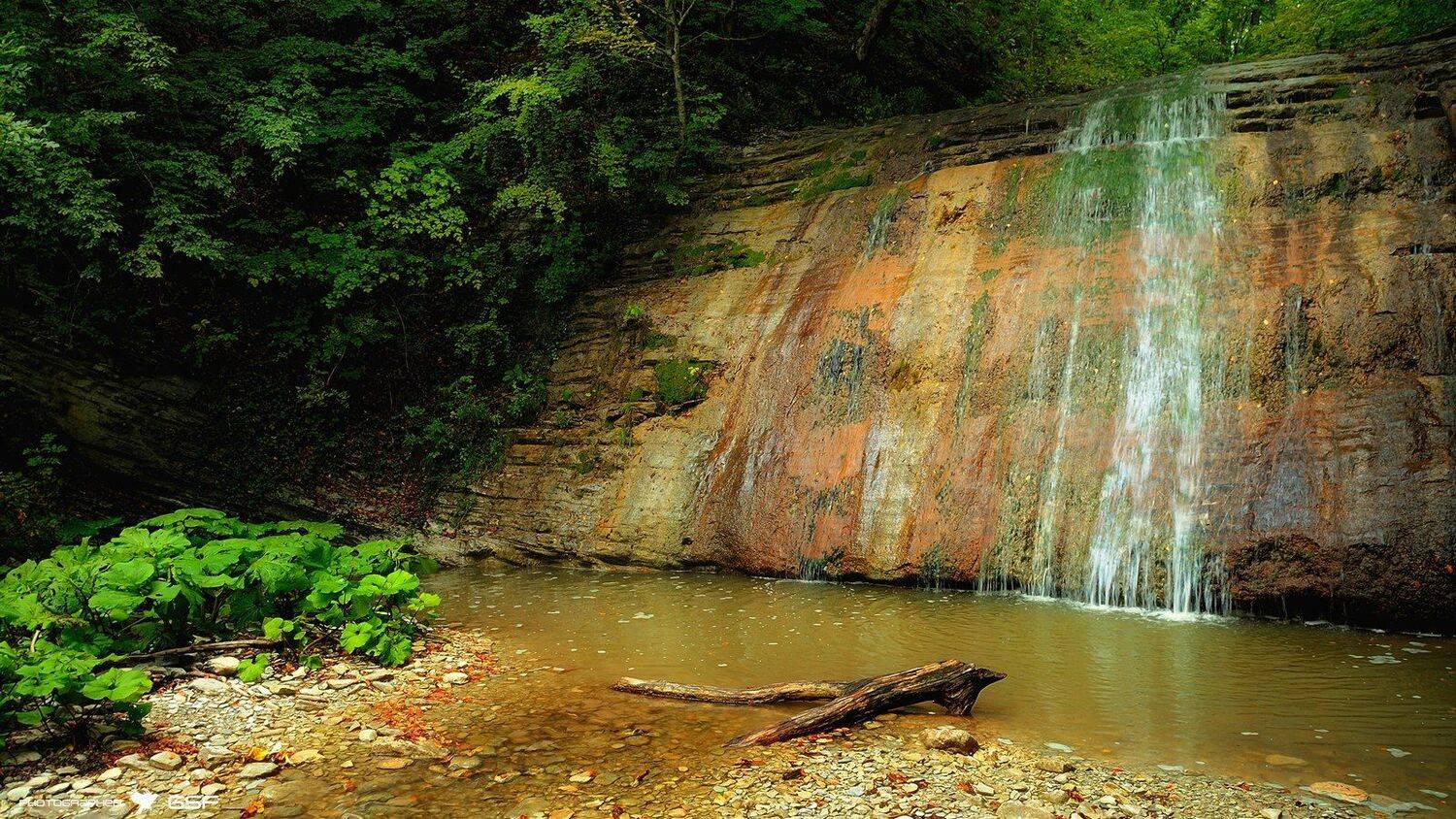 лето, горы, река, водопад, ущелье, лес, природа, Serj Master