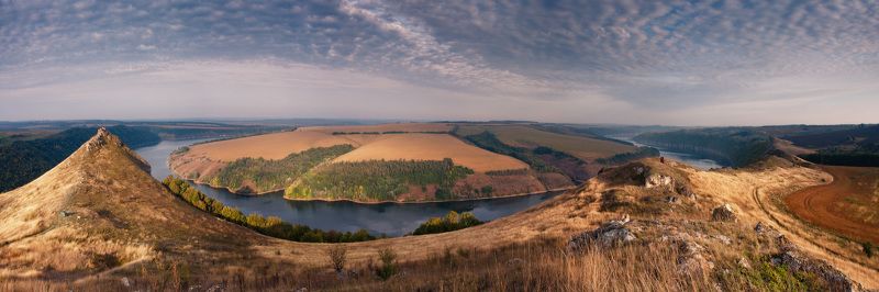 днестр, украина, утро, свет, река, холмы Днестровская зарисовка фото превью