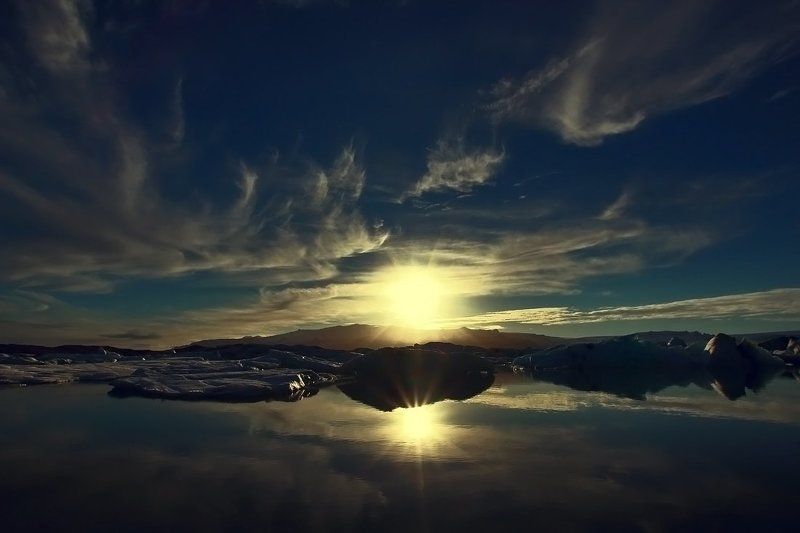Ледниковая лагуна Йокульсарлон. фото превью