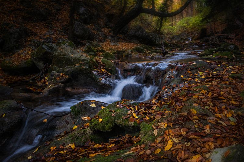 Крым, Большой каньон, каньон, река, осень, Течение времени... фото превью