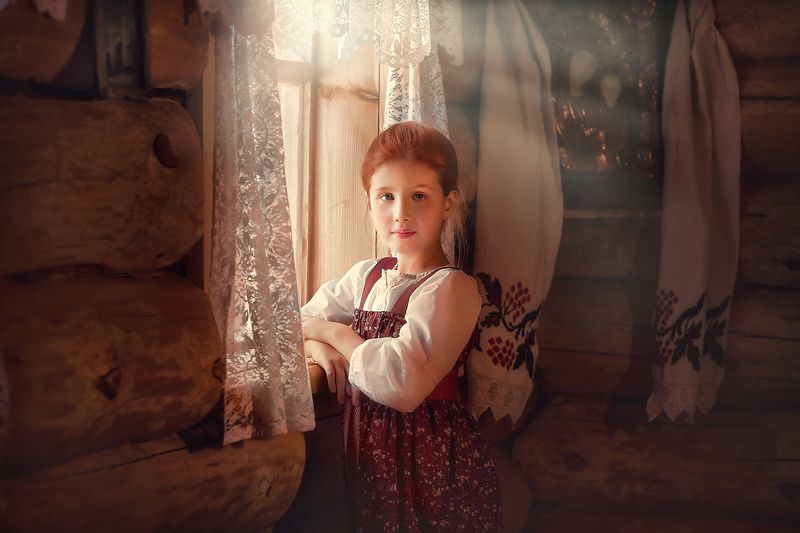 девочка, портрет, сказка, деревня Даша фото превью