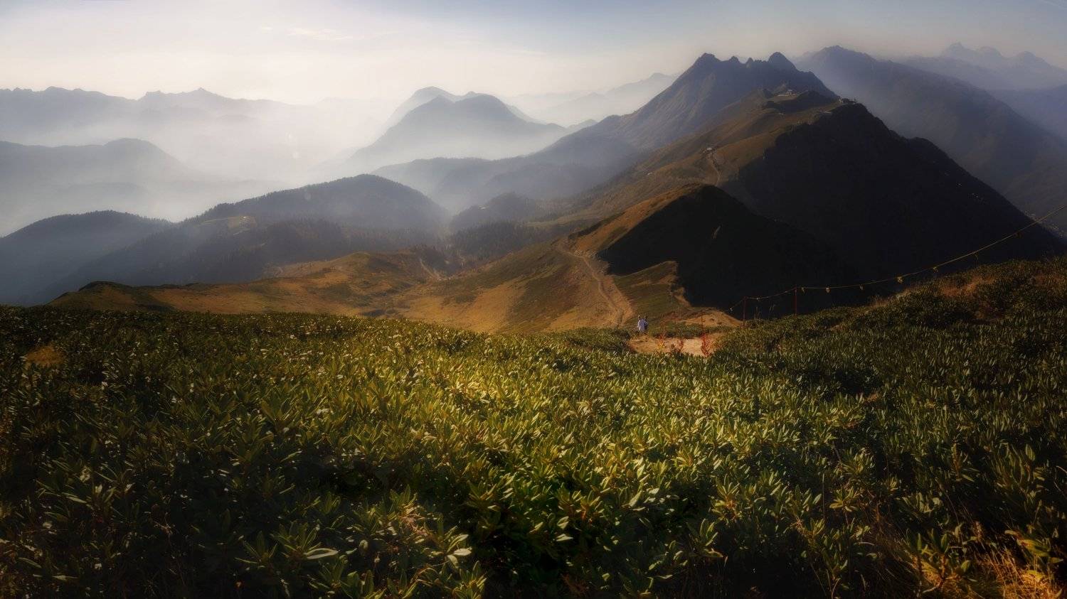 пейзаж, горы, кавказские горы, природа россии, роза хутор, ОЛЬГА КОВАЛЁВА