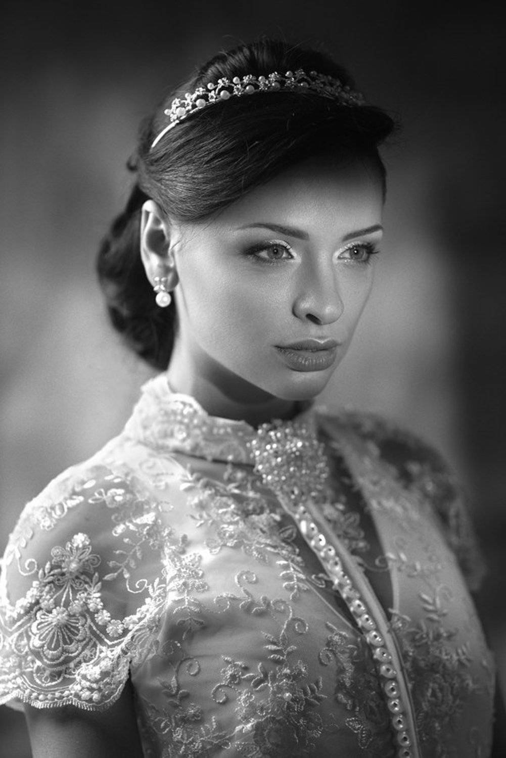 Beauty, Wedding, Women, Девушка, Портрет, Портрет девушки, Черно-белое, Илюхин Юрий