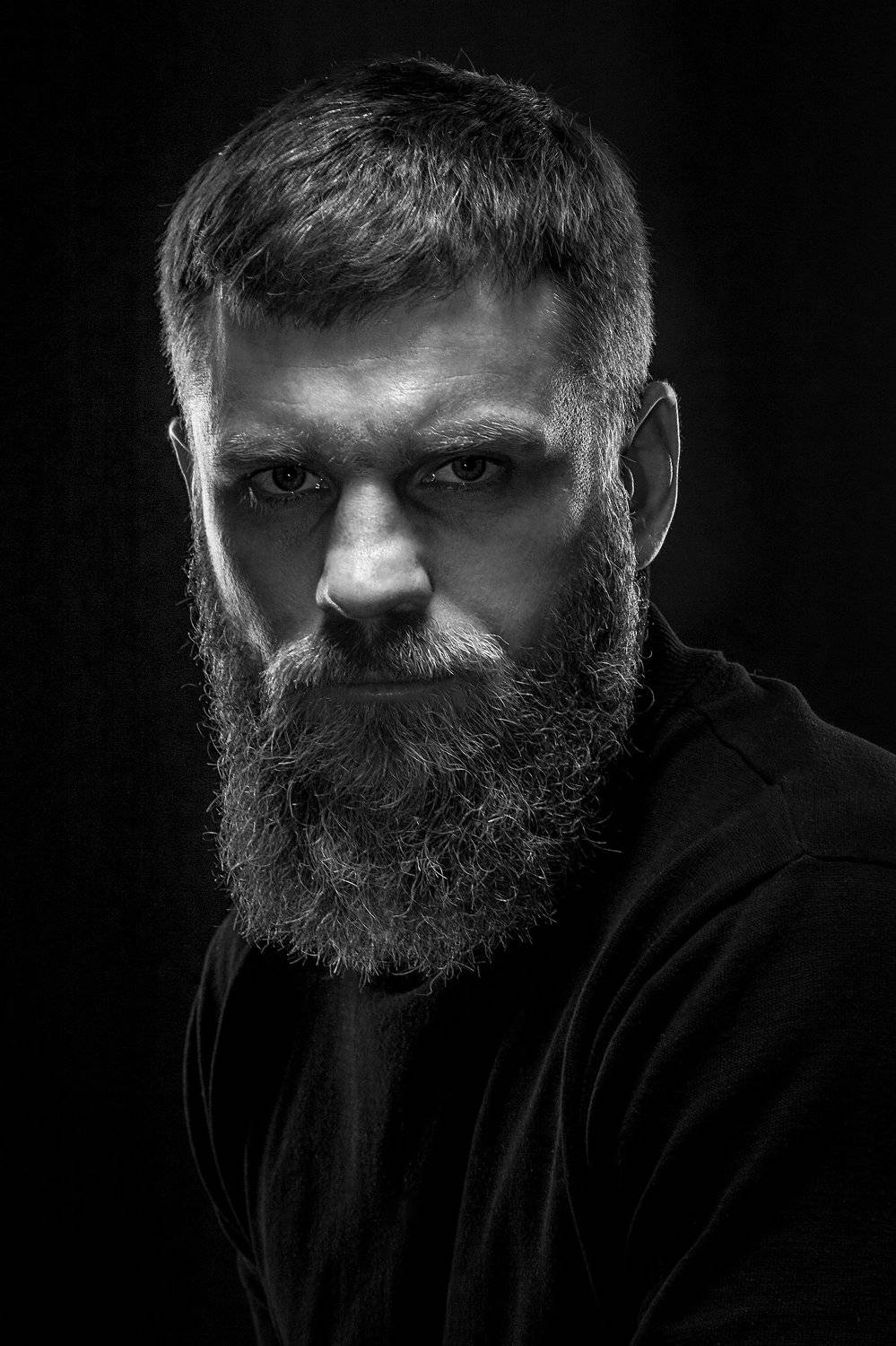 портрет, мужчина, чб, студия, Евгений Дёгтев