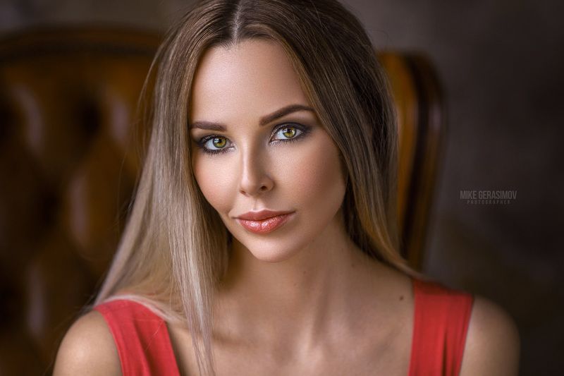 портрет девушка взгляд portrait красиво платье Марго фото превью