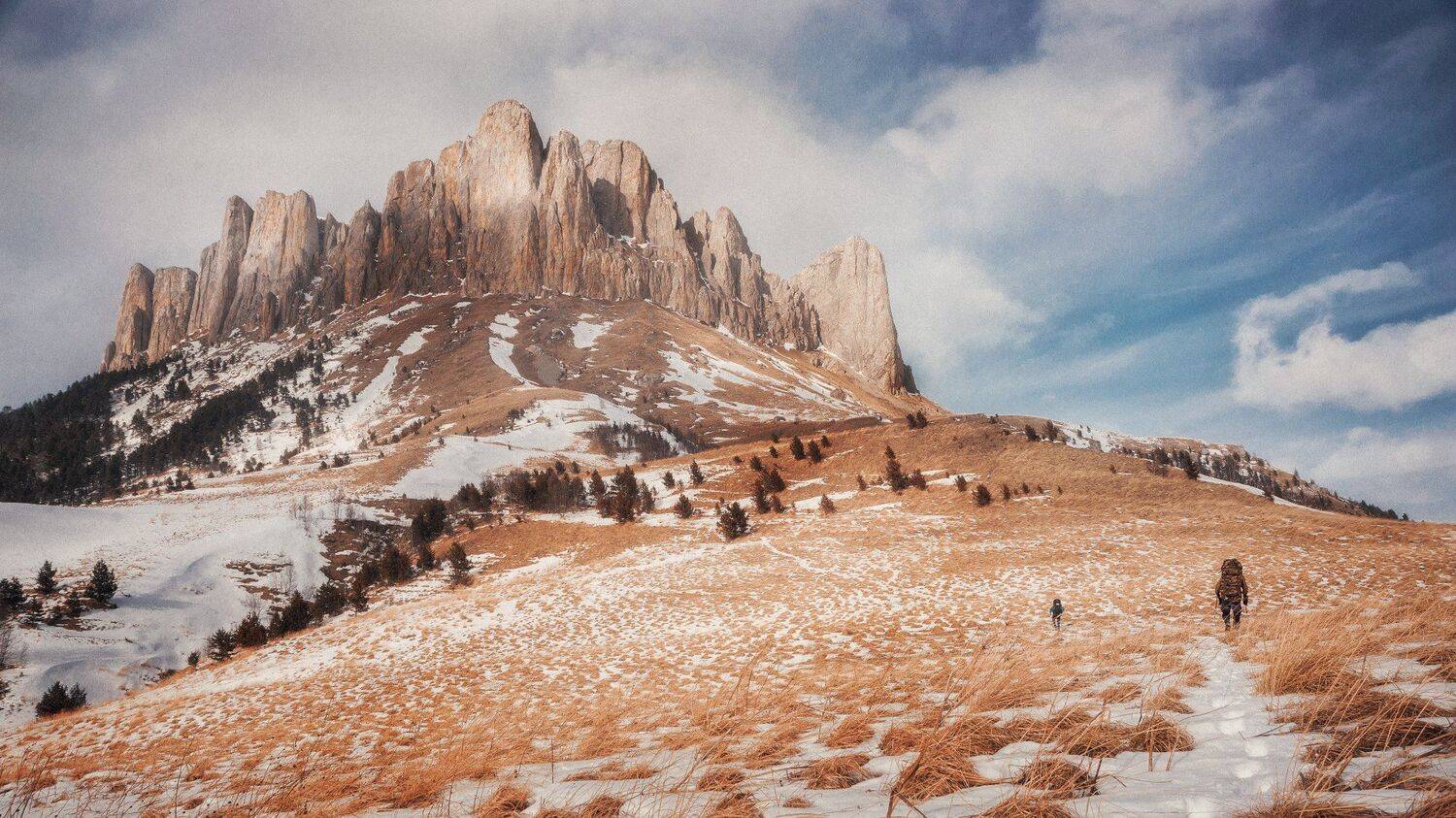 горы, nikon, nikkor, поход, Тхач, зима, краски, небо, Сергей Лукашенко