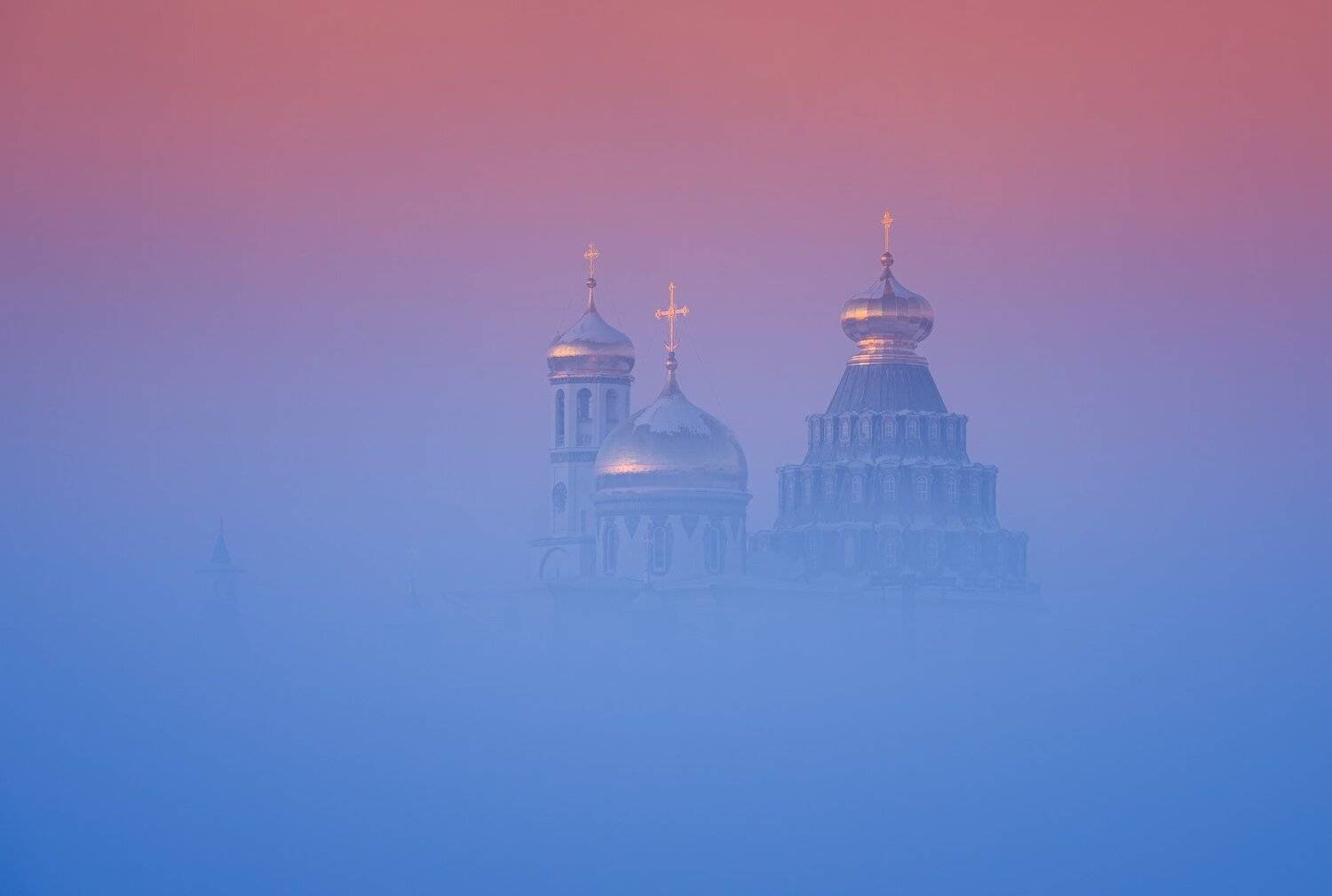 зима, рассвет, утро, пейзаж, истра, Виталий Левыкин