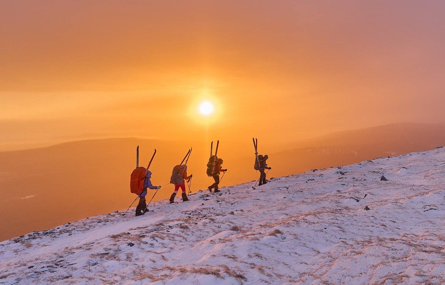 солнце, рассвет, туристы, Жаров Андрей