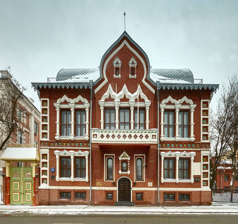 Сказочные дома Старой Москвы… Особняк  коллекционера  Ивана Цветкова на Пречистенской набережной 1901г. фото превью