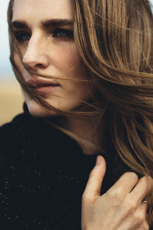 stocksy, woman, beauty, pensive, brunette  фото превью