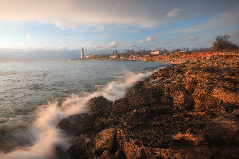 севастополь, крым, море, черноеморе, закат, пейзаж, никон, nikon, d850, crimea, sea, seascape Херсонесский Маяк фото превью