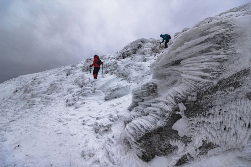 Карпаты, Украина, петрос, зима Поднадуло фото превью