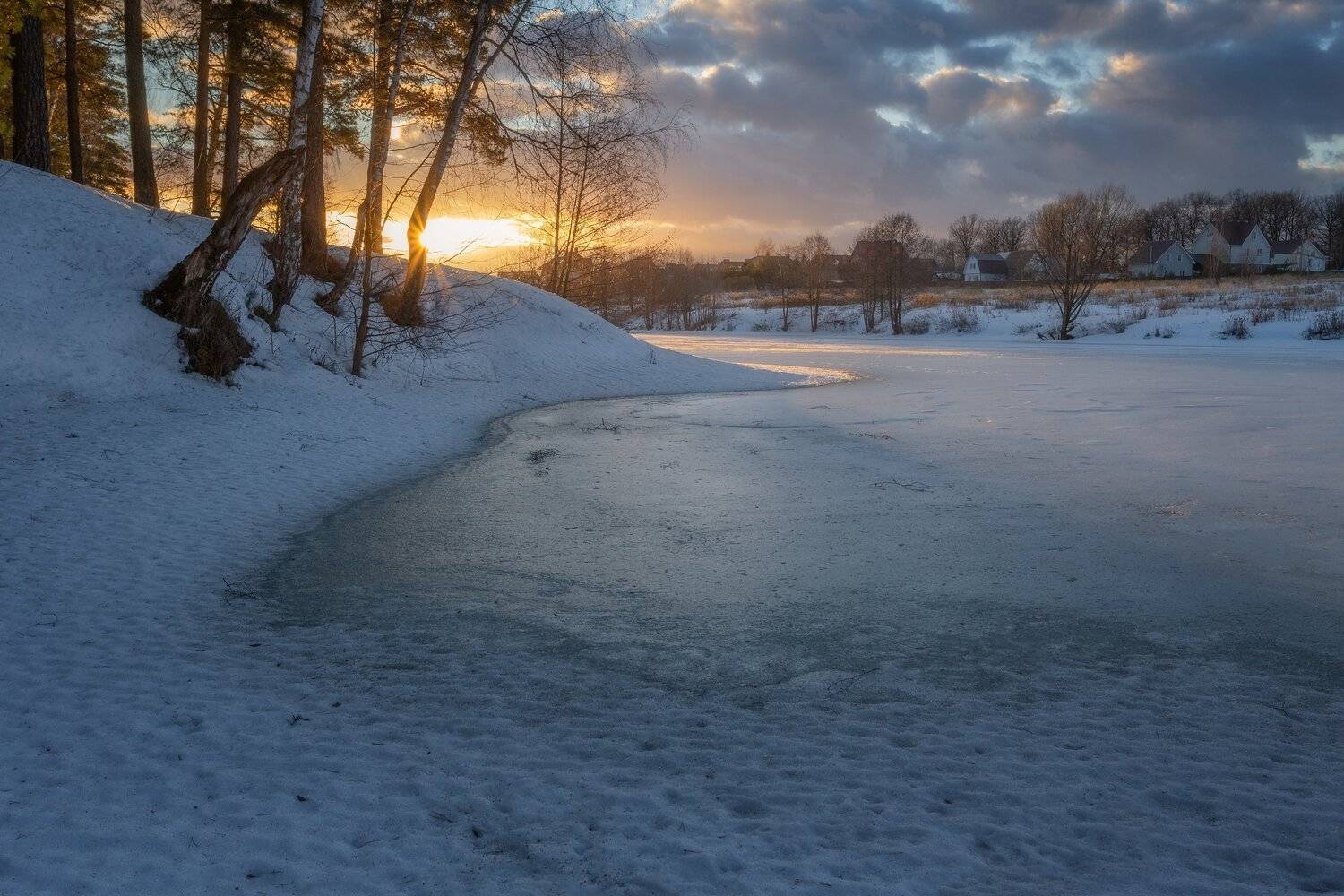 природа, закат, весна, Московская область, пейзаж, Мартыненко Дмитрий