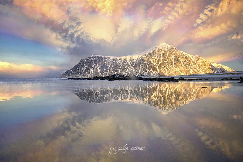 landscape, seascape, winter, beach, nature Timestacking of Skagsanden фото превью