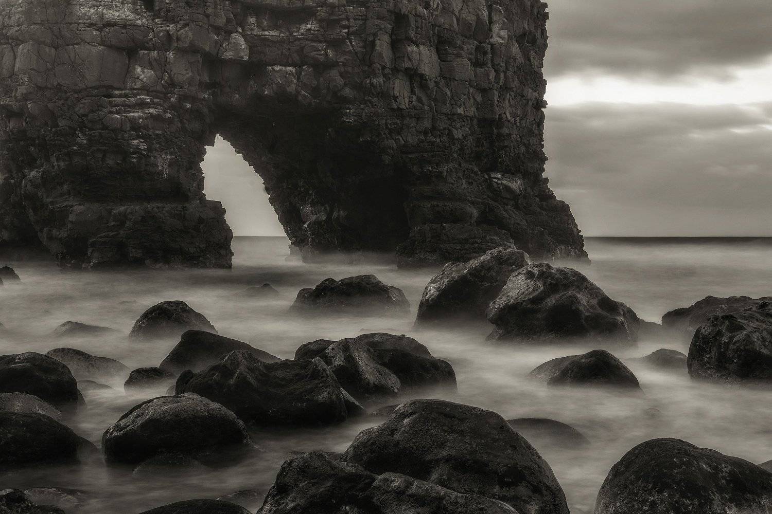 испания, тенерифе, океан, чб, камни, Владимир Яськив