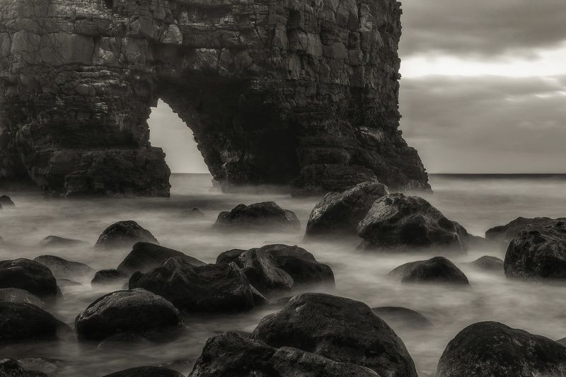 испания, тенерифе, океан, чб, камни  фото превью