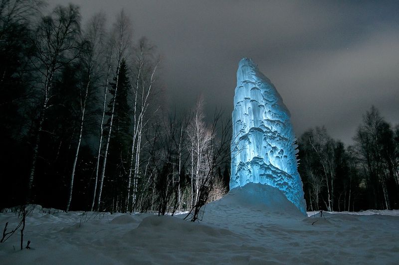 Ледяной фонтан. фото превью