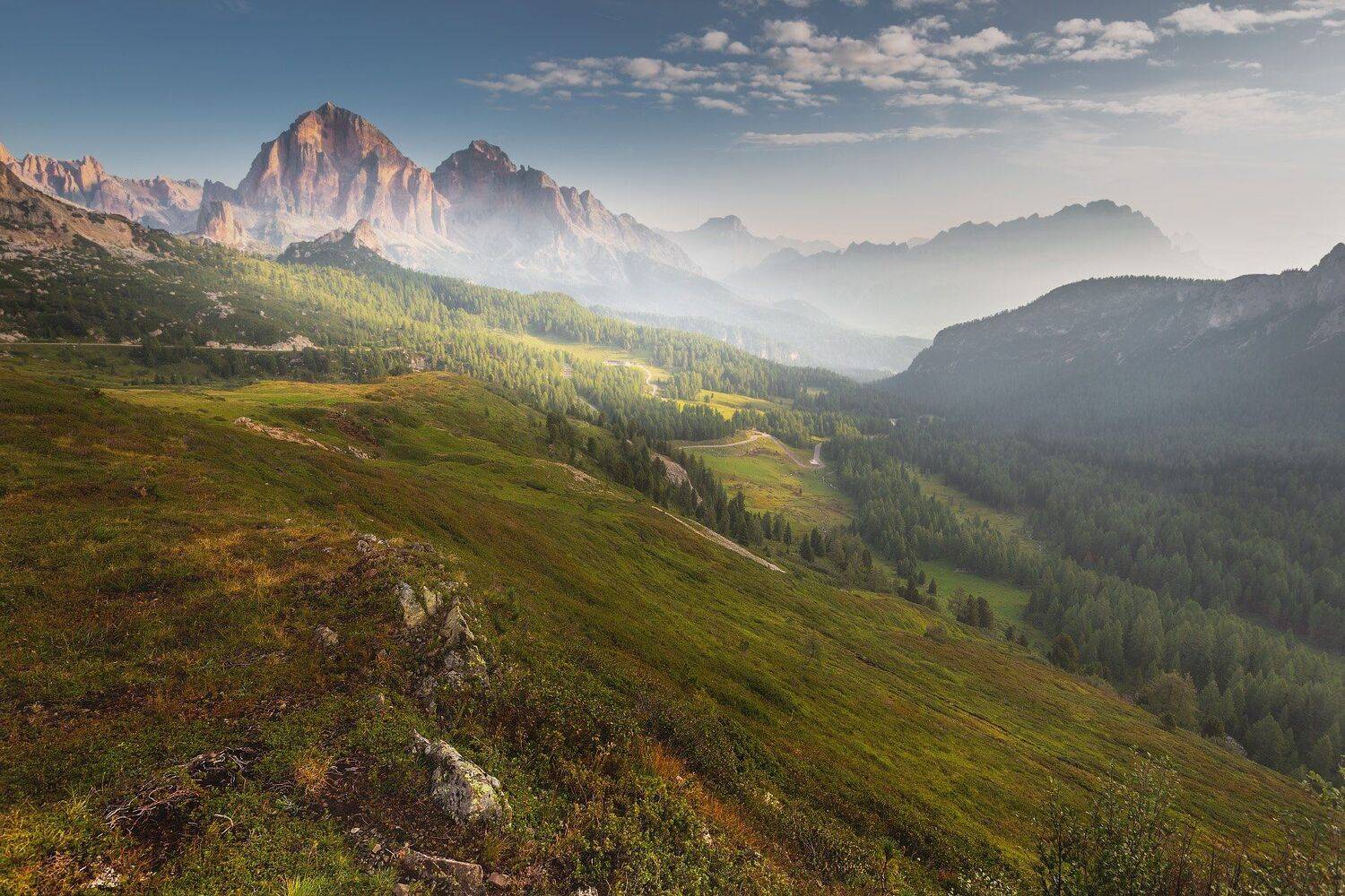 италия, доломиты, горы, облака, восход, осень, природа, landscape, italy, dolomites, golden hour, golden light, sunrise, Геннадий Финенко