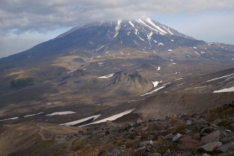 volcano, mountain, terrain, hiking, sky, peak, trekking, nature, landscape, altitude Kamchatka фото превью