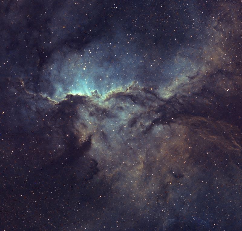 astrophoto, night, deep sky, narrowband Fighting Dragons фото превью