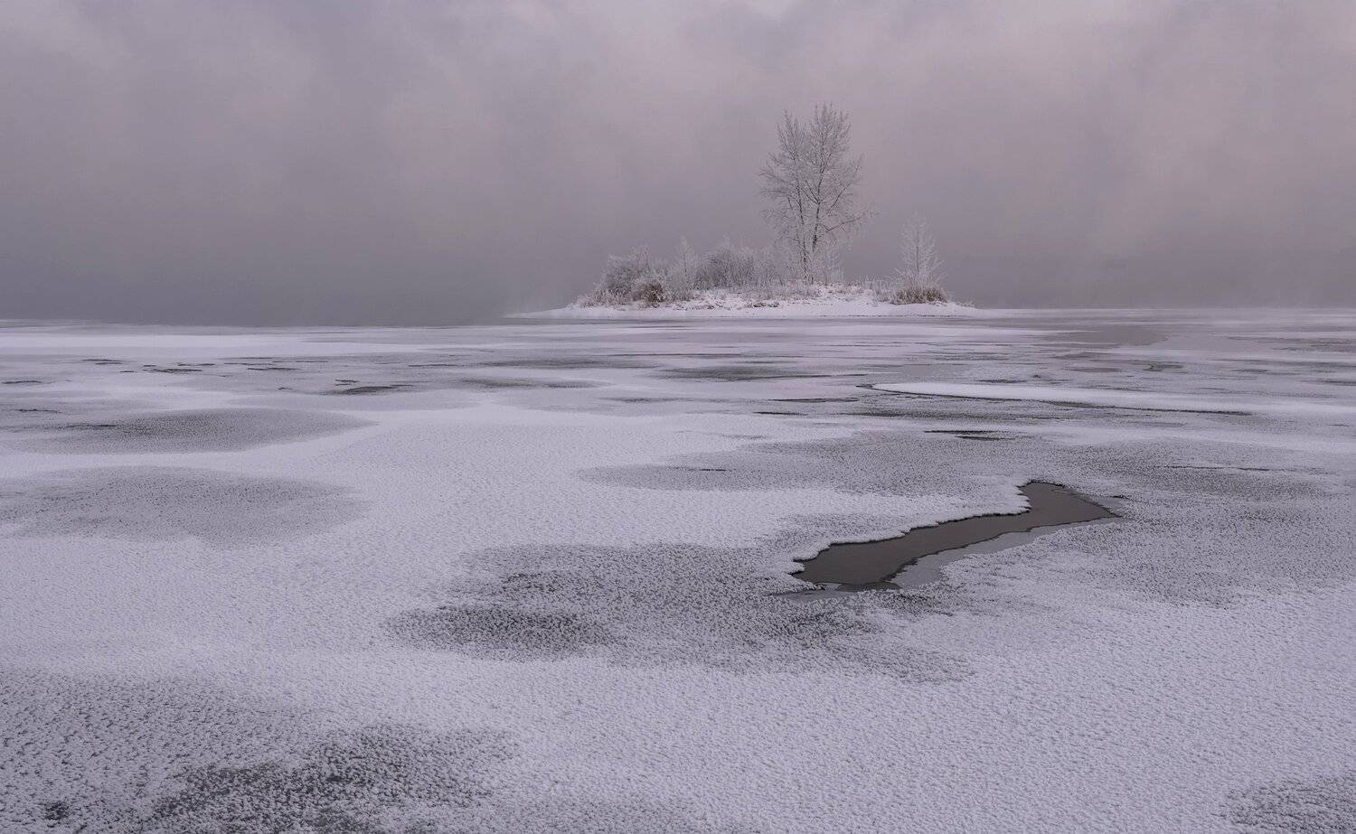 енисей, островок, лёд., Марина Фомина