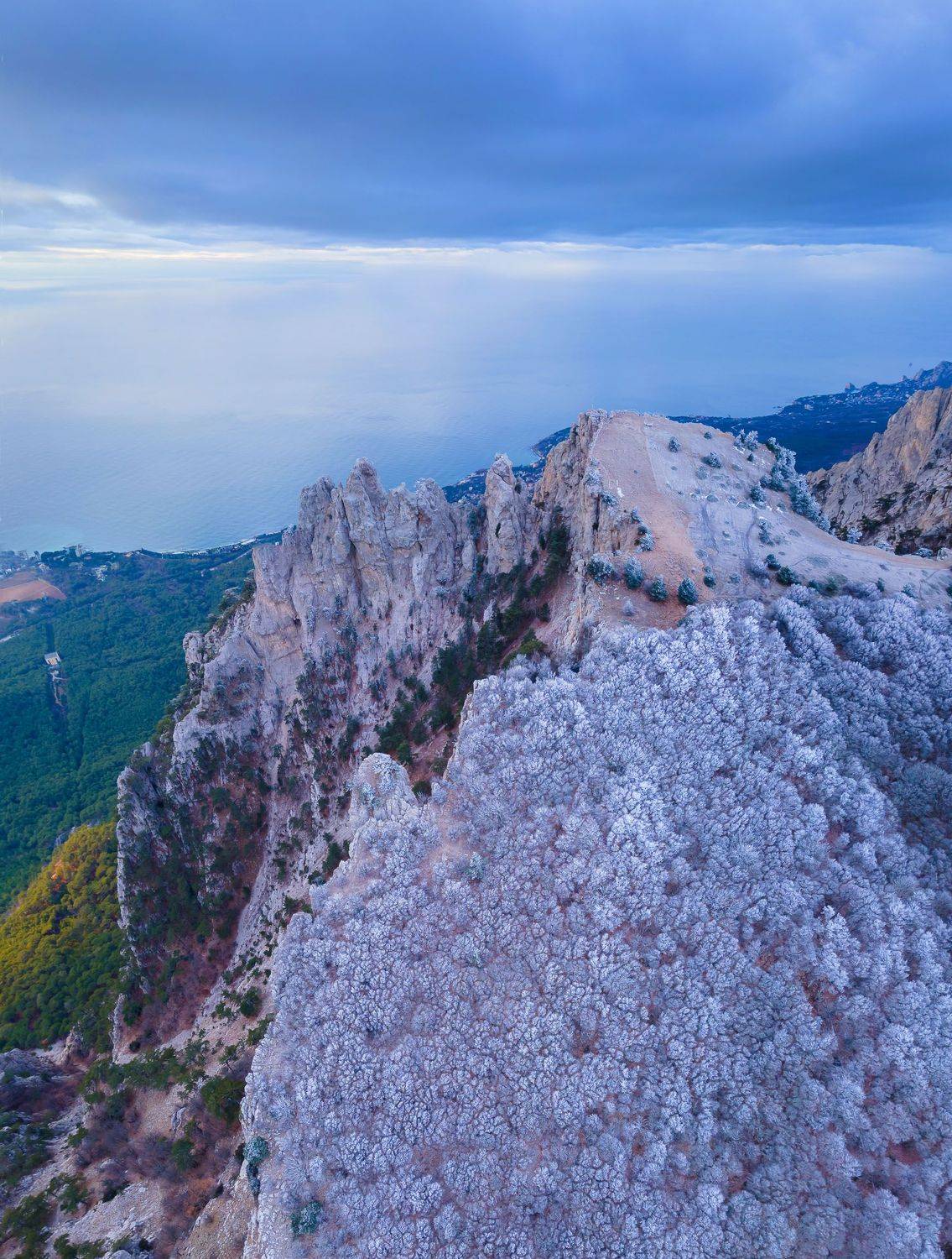 ай-петри, зубцы ай-петри, изморозь, зима, черное море, ялта, крым, крымские пейзажи, Serge Titov