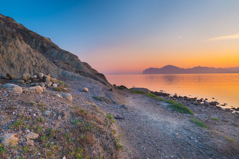 крым Морские закаты фото превью