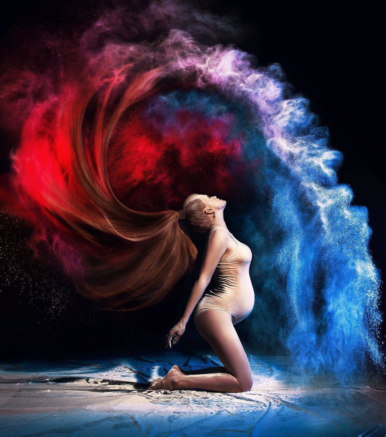 мука беременность краски холи беременная, Алина Иванова