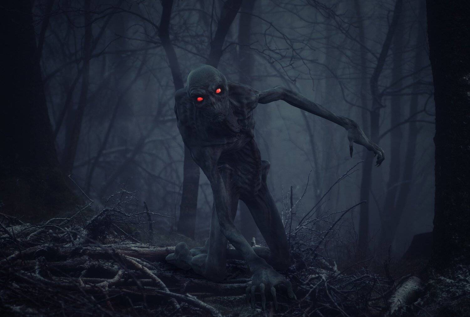 лес, монстр, Sergii Vidov