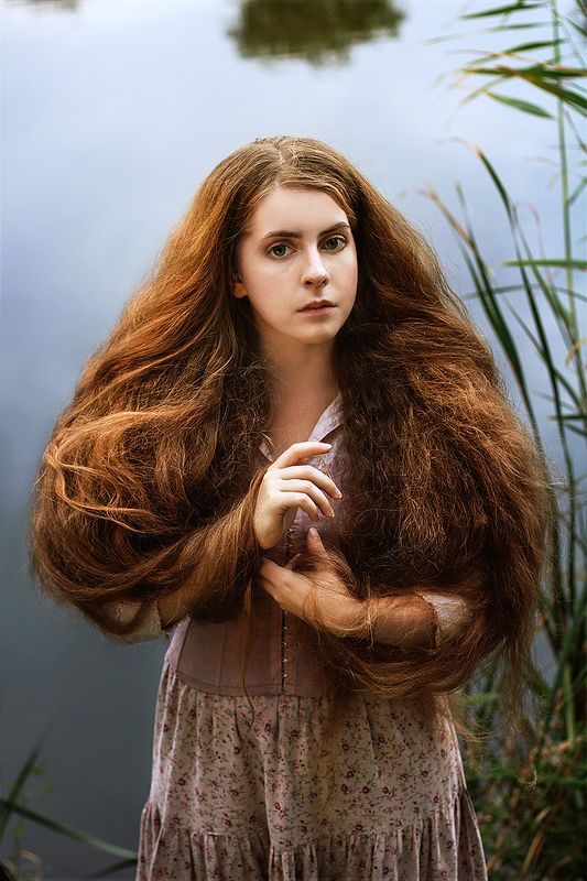 girl, model, long hair, preraphaelites, painting,tfp, portrait, photography, fine art Alice фото превью