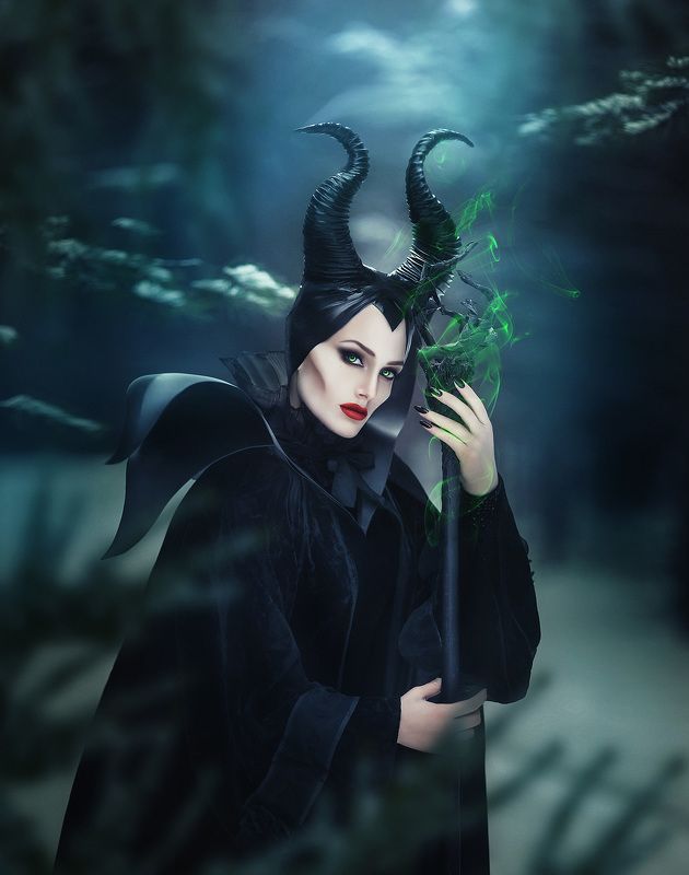 малефисента, сказочная фотосессия, косплей, рога,  Малефисента  фото превью