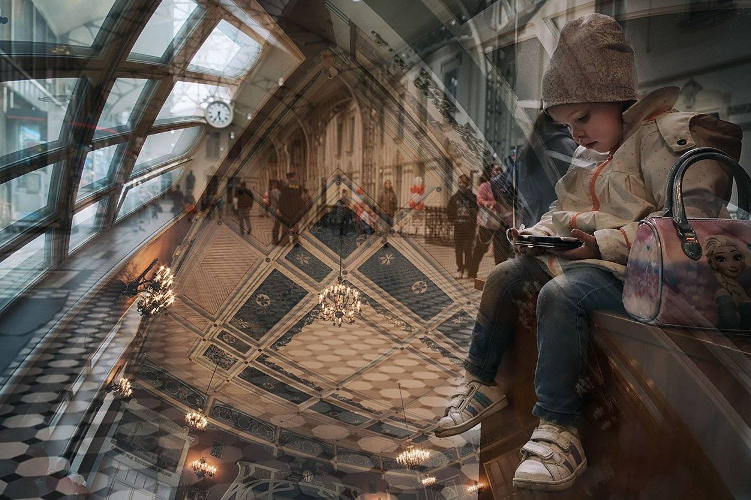 санкт-петербург, витебский вокзал, мультиэкспозиция, Ольга Александрова