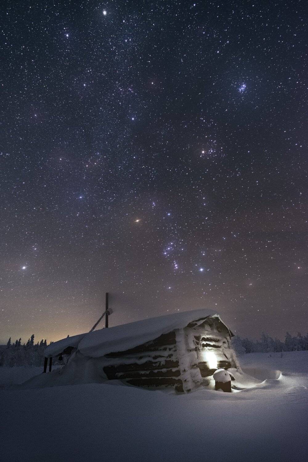 ночь, главный уральский хребет, гух, зима, урал, северный урал, астро, большая медведица, Глеб Желтов