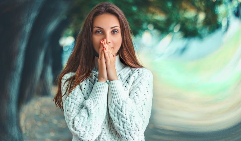 Девушка арт портрет  Катя фото превью