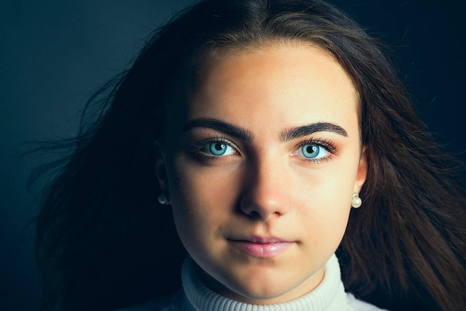 портрет, студия, девушка,, Айвар Удрис